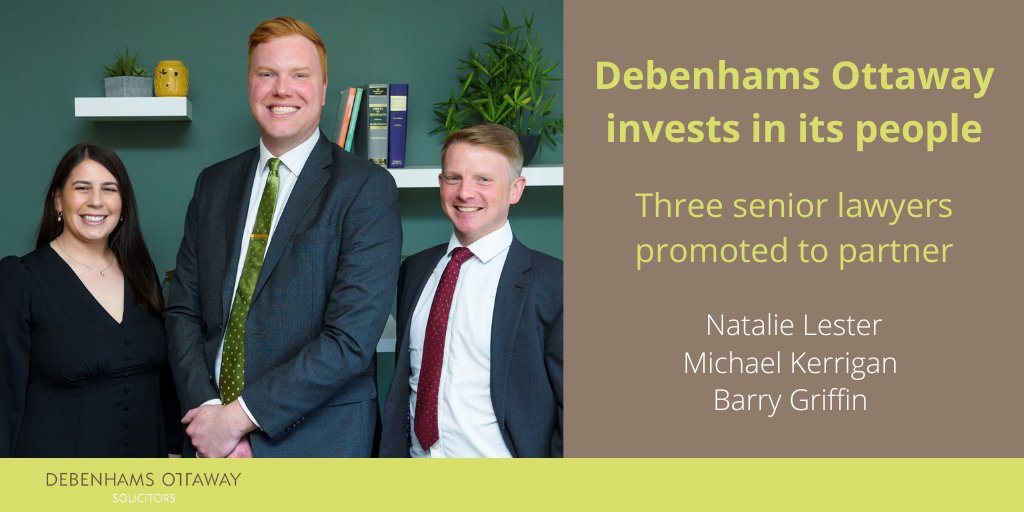 Congratulations <a href="/NatLester86/">Natalie Lester</a>, <a href="/kerrigan_mk/">Michael Kerrigan</a> and @BarryGriffin11 who from 1 May are promoted to partner. They join a team of 16 partners and are part of our commitment to developing and progressing our people and their careers.  Read more here 👉bit.ly/3LvwJuW #promotions