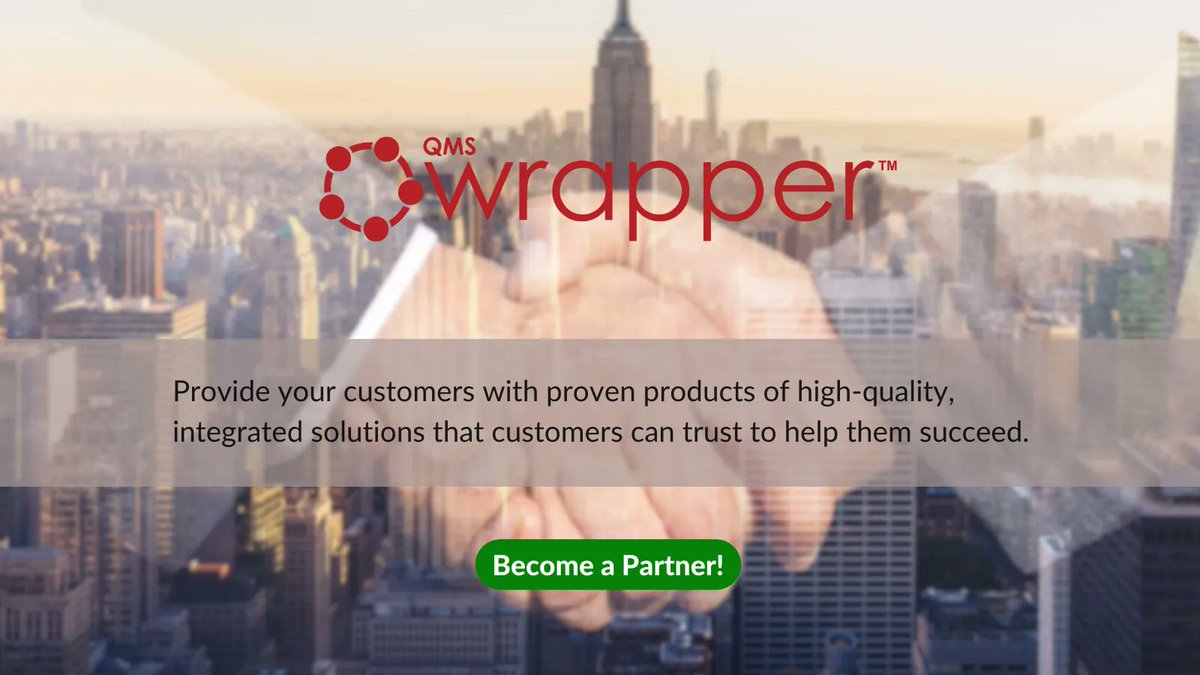 qmsWrapper's tweet photo. Looking for a way to increase your revenue and grow your business? Partner with qmsWrapper! Our Partner Program offers a range of benefits to help you succeed. https://t.co/3lfiX6zui8 #consultant #consultantprogram #partnerprogram #qms #free #qualitymanagementsystem #meddev https://t.co/GoN9HchBdI