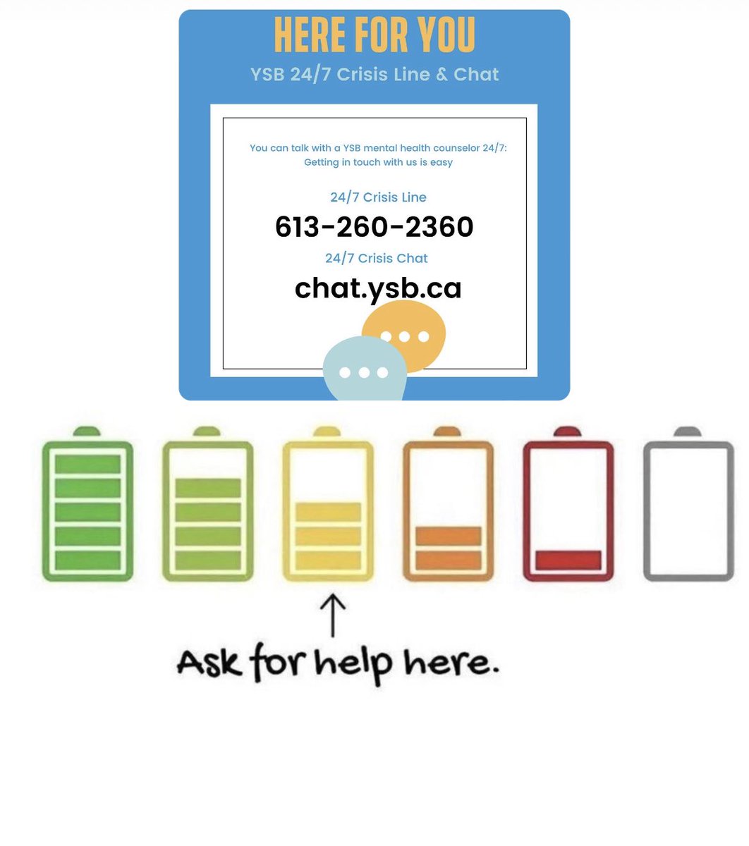 Getting help sooner can make all the difference. We’re here for you, for anything, at anytime. Don’t hesitate reach out! 

☎️ 613-260-2360
💬 chat.ysb.ca

#MentalHealthSupport