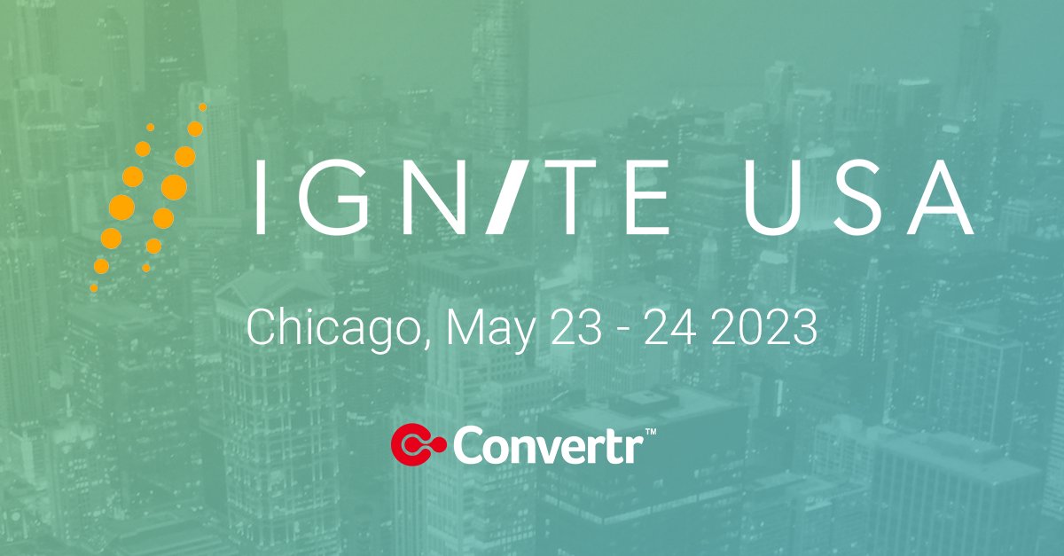 convertr_io's tweet photo. It’s just 1 month until this year’s @MarketingB2B
#B2BIgniteUSA event in Chicago. We’re delighted to be sending some of our team over to the US - and it would be fantastic to connect with you whilst we’re over there.   

Let us know if you're planning on attending! https://t.co/YNDkgOm7zm