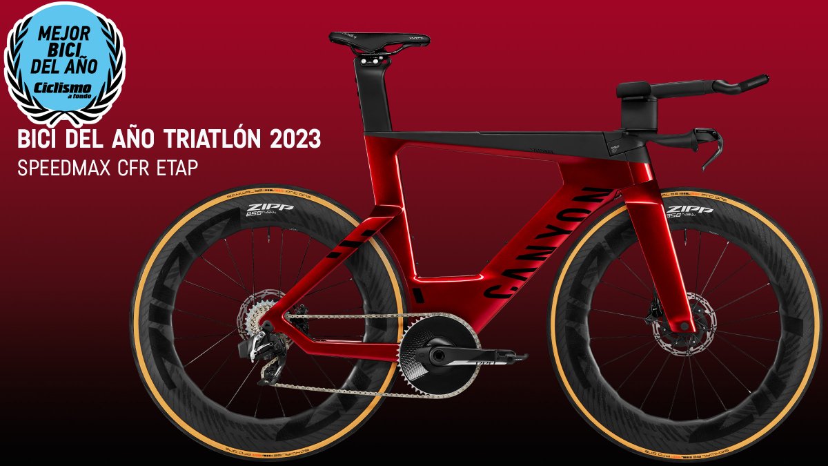 ¡Canyon Speedmax CFR eTap mejor bici del año de Triatlón! Por segundo año consecutivo los lectores de la Revista Triatlón nos han elegido como la mejor bici del año 2023. Descubre toda la gama 📷 bit.ly/Speedmax_21 #Canyon #MyCanyon #MejorBiciDelAño #SpeedmaxCFR