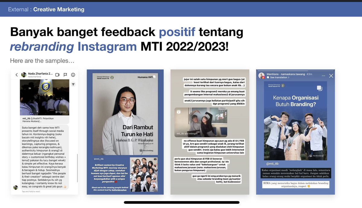alfaridzrayhan's tweet image. In fact, dulu ide rebranding IG MTI ini sempet dipandang skeptis sama beberapa orang. Sebab dirasa ‘kenapa harus begitu?’

Cuma yeeaaa gas aja gan kalo punya ide. Ga berhasil? Coba ide lain. Ga dosa juga kan 🙏🏻