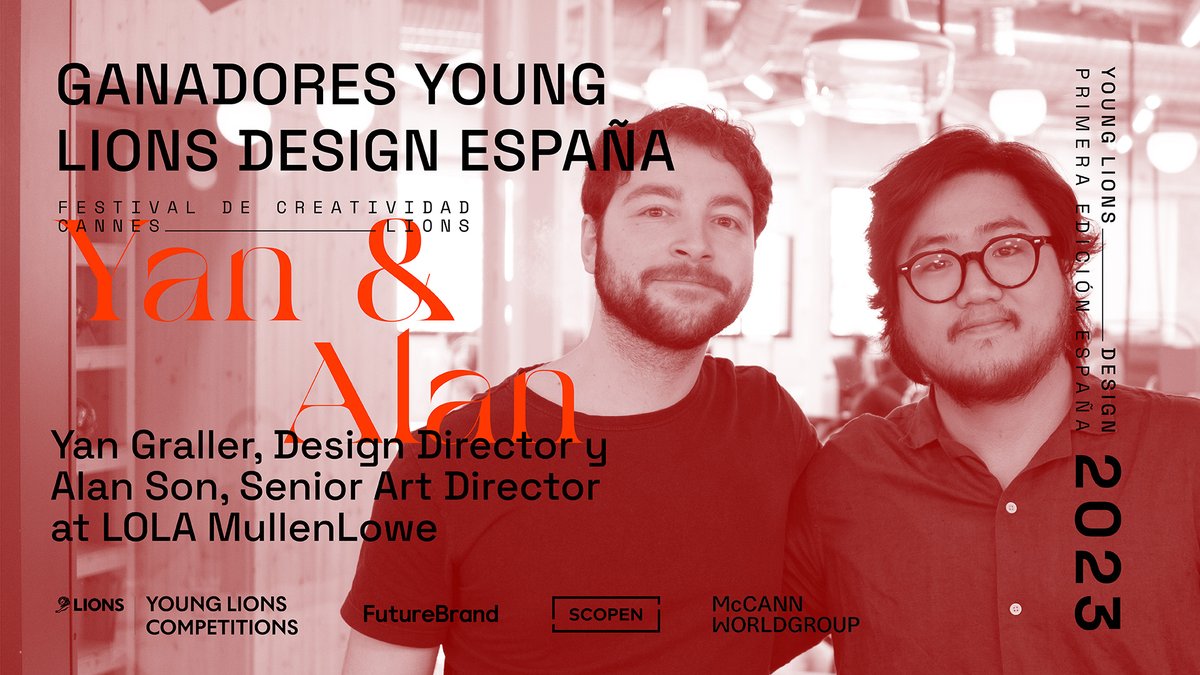 Ya conocemos a los ganadores de la primera edición española de los #YoungLionsDesign, patrocinados por <a href="/FutureBrandMAD/">FutureBrand Madrid</a>, la agencia de branding de nuestro Grupo, en colaboración con <a href="/SCOPEN_es/">SCOPEN</a>.

¡Enhorabuena chicos! Y ahora... a dejar el listón español bien alto en <a href="/Cannes_Lions/">LIONS | The Home of Creativity</a>🙌