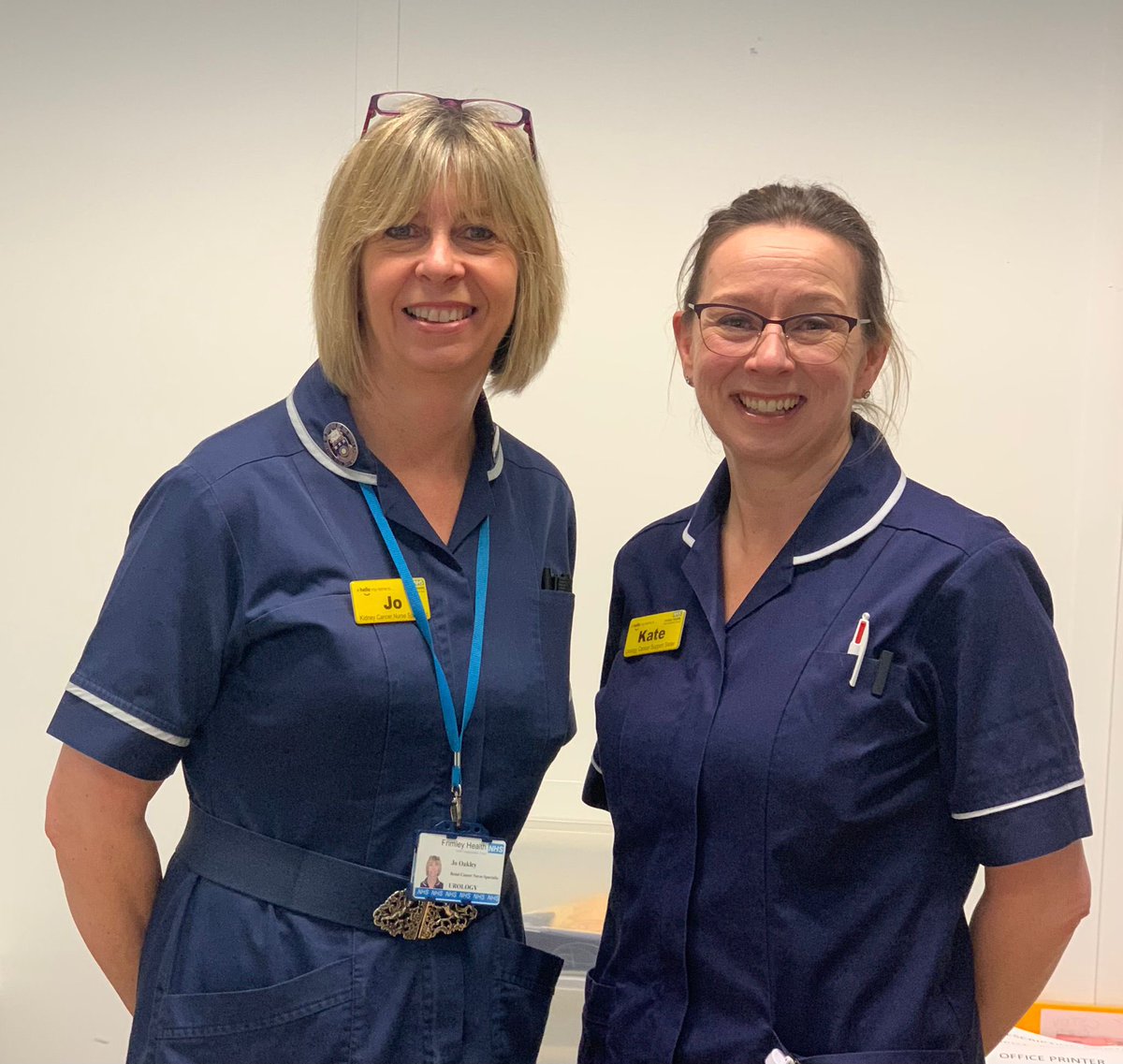 A huge THANKS to <a href="/JoOakley222/">Jo Oakley</a> &amp; Kate Brown, our renal cancer nurse specialists, for their tireless dedication to ensuring flawless patient journeys through our high volume tertiary referral centre! 👏 There would be no success stories without these two! ☺️ #NationalCancerCNSDay