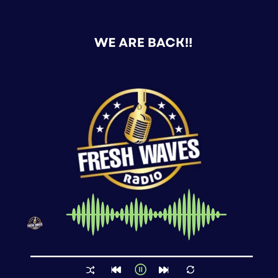 Freshwaves247's tweet photo. We are thrilled to be back on the airwaves after a brief downtime. We apologize for any inconvenience caused and we appreciate your patience. 
So sit back, relax, and enjoy the show!"
#back #radio https://t.co/tq7YqW4YDt