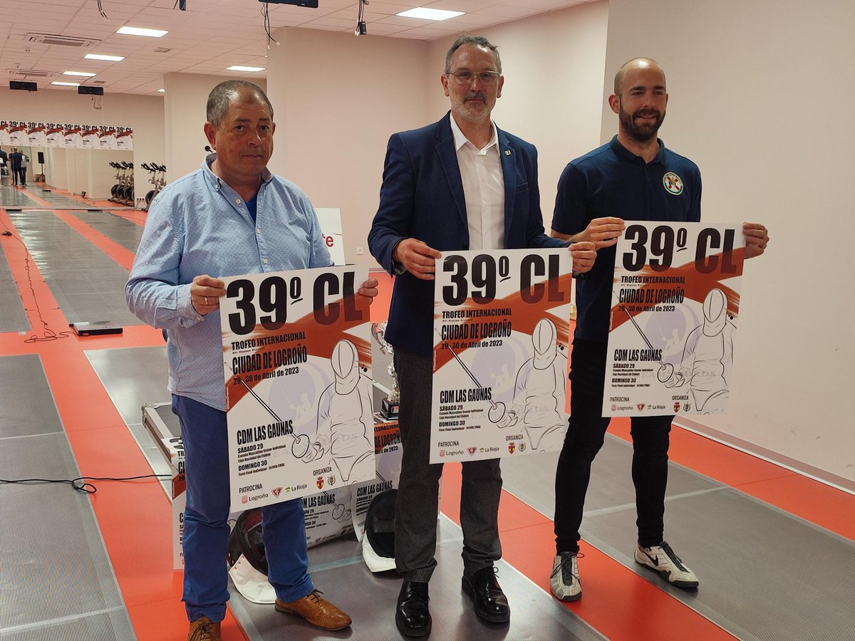 LogronoDeporte's tweet photo. El 39º Torneo Ciudad de #Logroño de Esgrima reúne este fin de semana a  más de 200 tiradores nacionales e internacionales en modalidad  masculina senior
https://t.co/BU6ObdIfVo https://t.co/pPZhB8dwZf