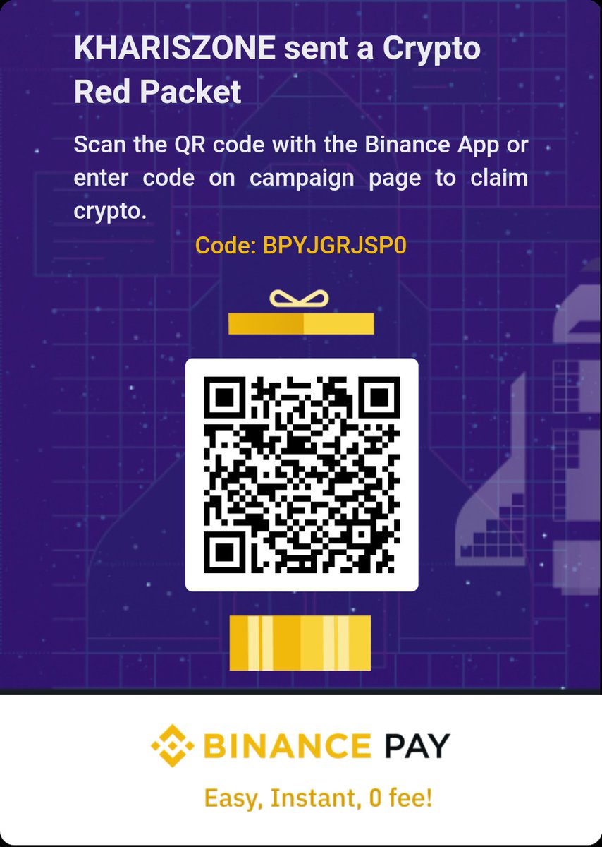 KharismaPramS's tweet image. Let&apos;s claim Crypto Red Packet, LFG!
Code: BPYJGRJSP0

s.binance.com/VYWP266V

Binance Pay To the Mooooooon Mission - Binance Official s.binance.com/VYWP266V #Binance #BinancePay #CryptoRedPacketShareCampaign 

#iweb3 #wormhole3 #krsuccess #wherein #steemit