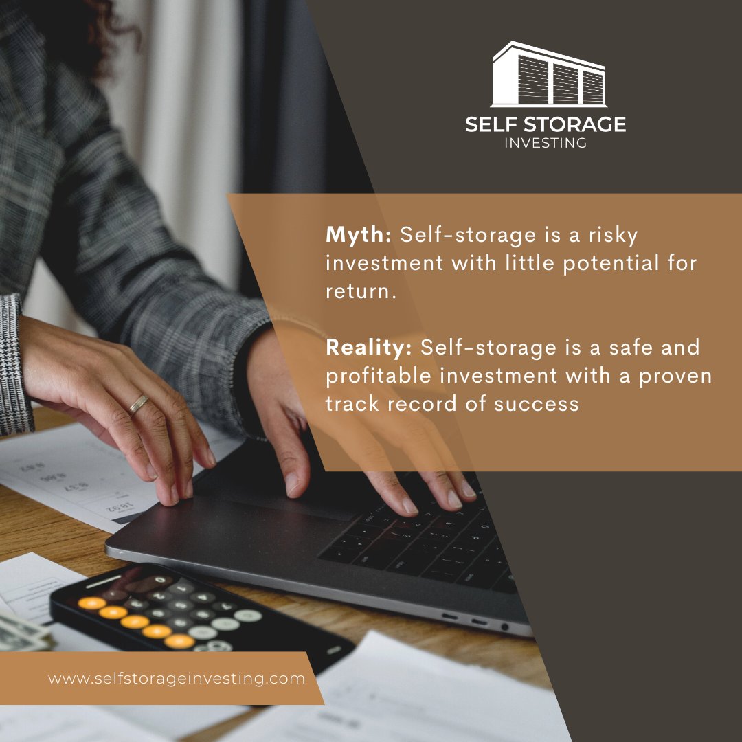 SelfStorageGuy's tweet image. Myth: Self-storage is a risky investment with little potential for return. Reality: Self-storage is a safe and profitable investment with a proven track record of success. 📦💡💵

#SafeInvestment #ProfitableReturns #realestate #realtor #realestateinvestor #mentor