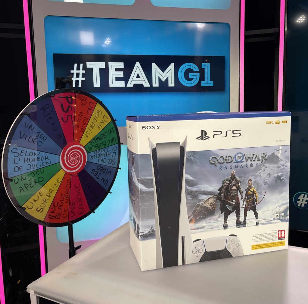 Allez encore une fois pour vous remercier on vous fait gagner une #PS5 aujourd’hui en direct ! RT ou commentez avec le hashtag #TEAMG1 pour être tiré au sort et tenter de remporter la PS5 ! 🎁😇