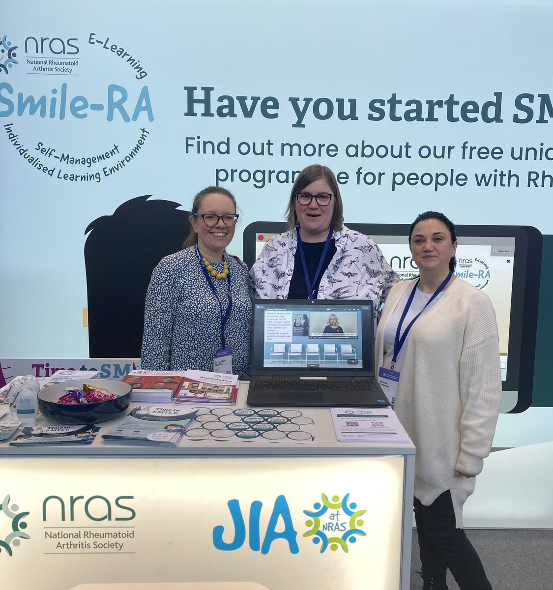 Rheumatology team <a href="/WeAreLSCFT/">Lancashire & South Cumbria NHS Foundation Trust</a> were very honoured to be asked to support <a href="/NRAS_UK/">NRAS</a> with producing one of the Smile-RA modules

👉how to get the most out of your consultation

Couldn’t resist a picture with fellow co-stars <a href="/SarahFishPhysio/">Sarah Fish</a> <a href="/littlenic79/">Nicola Foreman</a> 

#BSR23