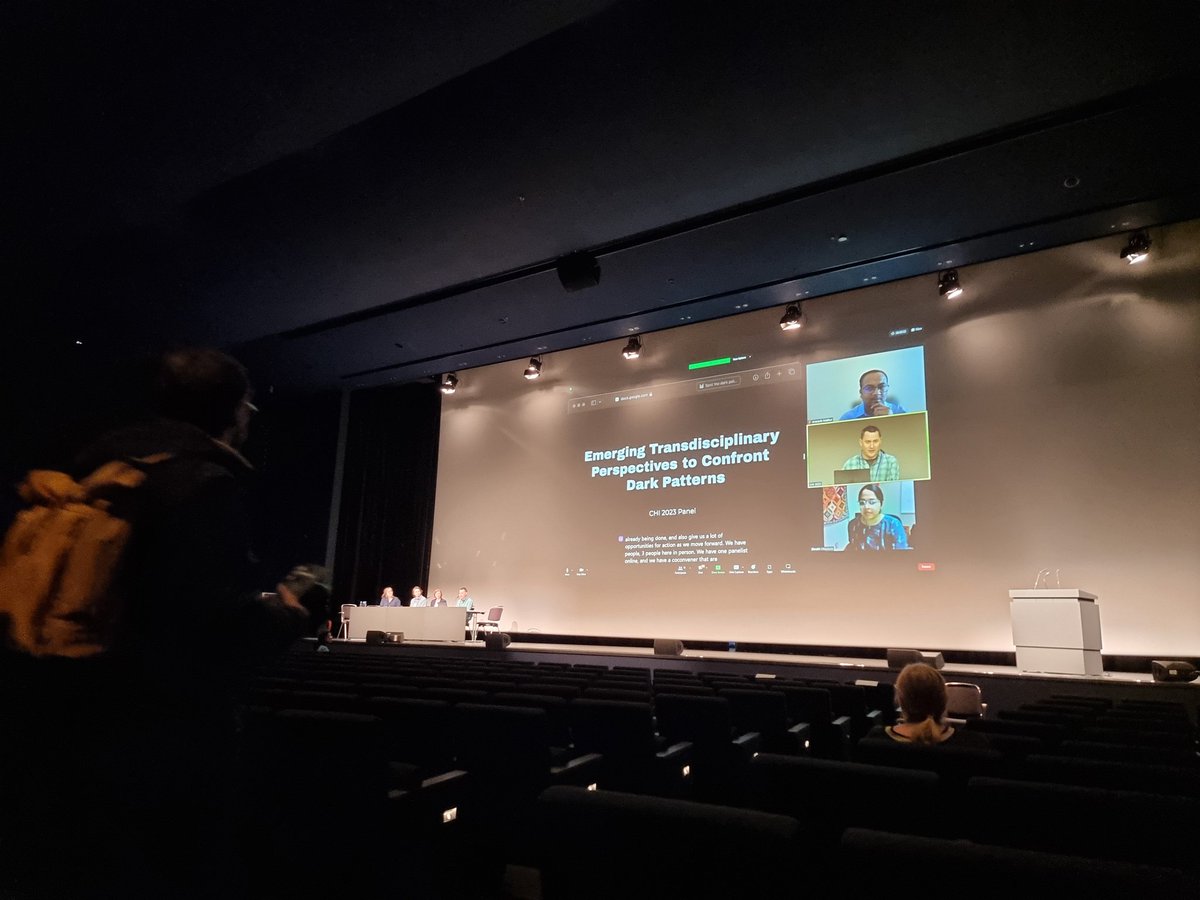 Excited for 'Emerging Transdisciplinary Perspectives to Confront Dark Patterns' at #CHI2023 #darkpatterns