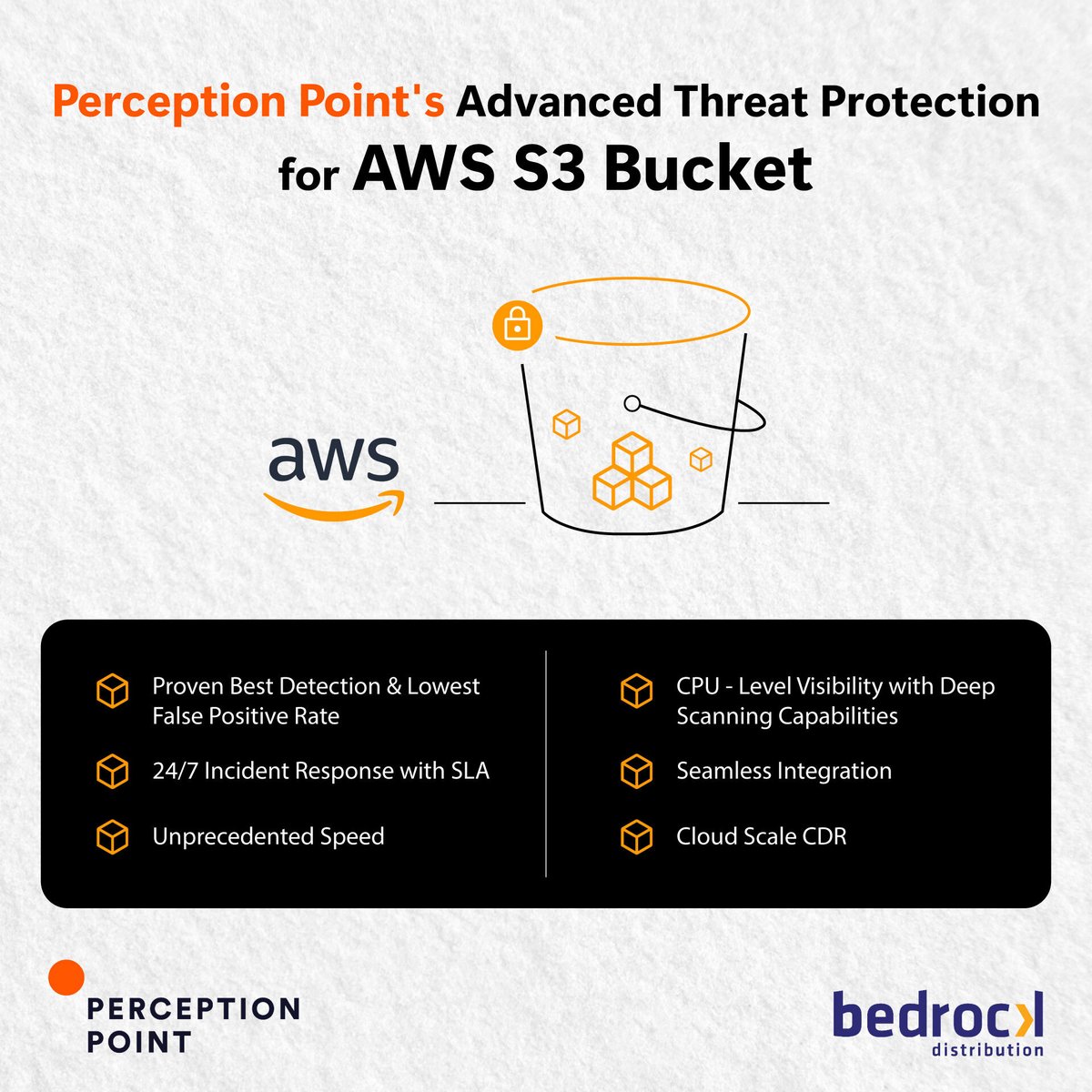 bedrockae's tweet photo. Secure your business from content-based threats with Perception Point's AWS S3 Bucket Advanced Threat Protection.Deploy quickly and efficiently with Perception Point
#aws #cloud #perceptionpoint #bedrockdistribution #clarityinchaos #cybersecurity #informationsecurity https://t.co/0nOCnpZkNd