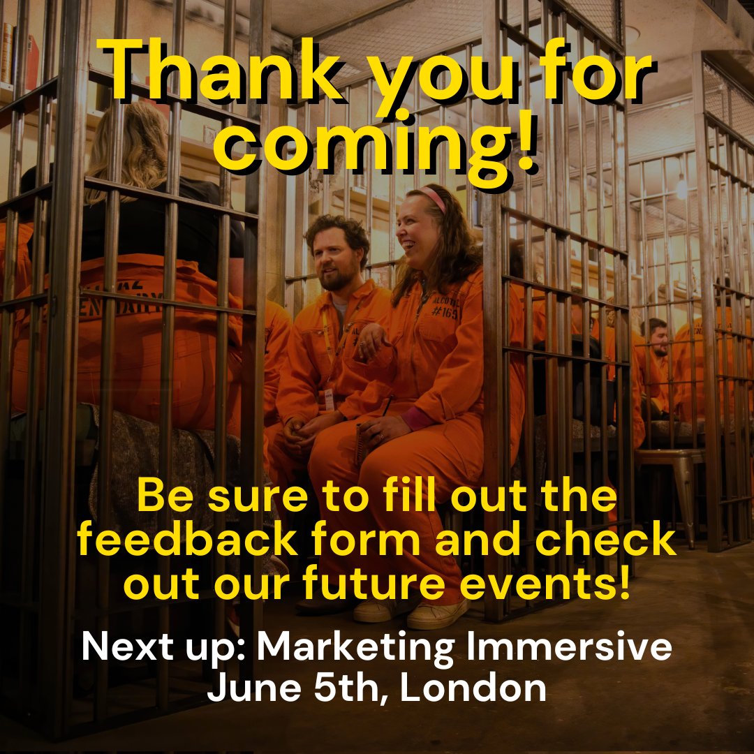 Thank you to all of you who joined us at Alcotraz on Monday! It was amazing to see so many new connections made, and we hope you all took away something valuable from the experience. Ticketholders will find a short feedback form in your email - please fill it out if you can!
