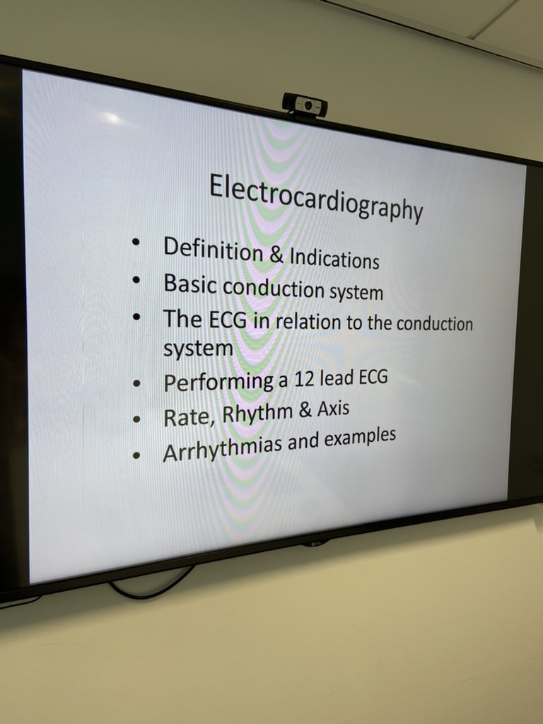 ward18_rph's tweet photo. Great start to the ECG Masterclass for cardiac nurses, a very special thank you to Dr Irfan Ahmed for delivering this @NikkiEvs11 @CathlabRPH @LancsHospitals https://t.co/AE6jZIr9Q4