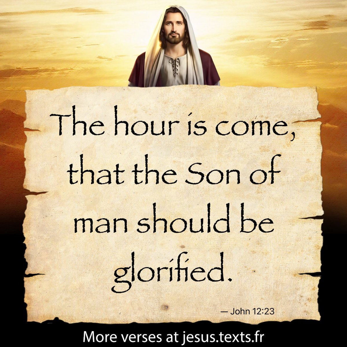 drag0nmaster17's tweet photo. “The hour is come, that the Son of man should be glorified.” https://t.co/Tjbh1NIJJW #jesus https://t.co/ujcSrScgYT