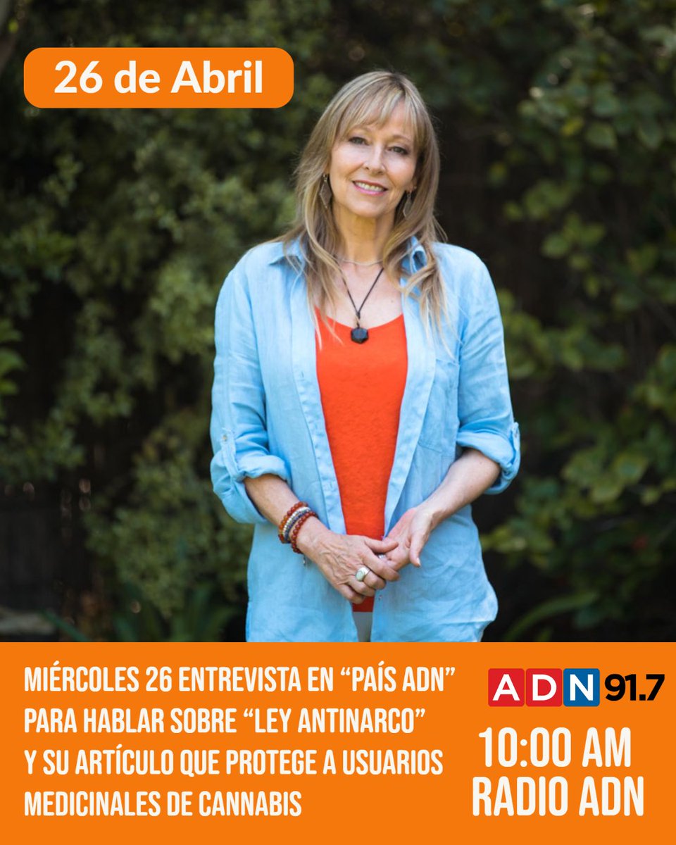 El Tribunal Constitucional ha declarado constitucional el artículo que incorpora la receta médica como causal de justificación para el cultivo de plantas de cannabis, por lo tanto Ley Anti Narco será promulgada. 
Estaré conversando de esto a las 10:00am en <a href="/adnradiochile/">Radio ADN</a> 📻✨️