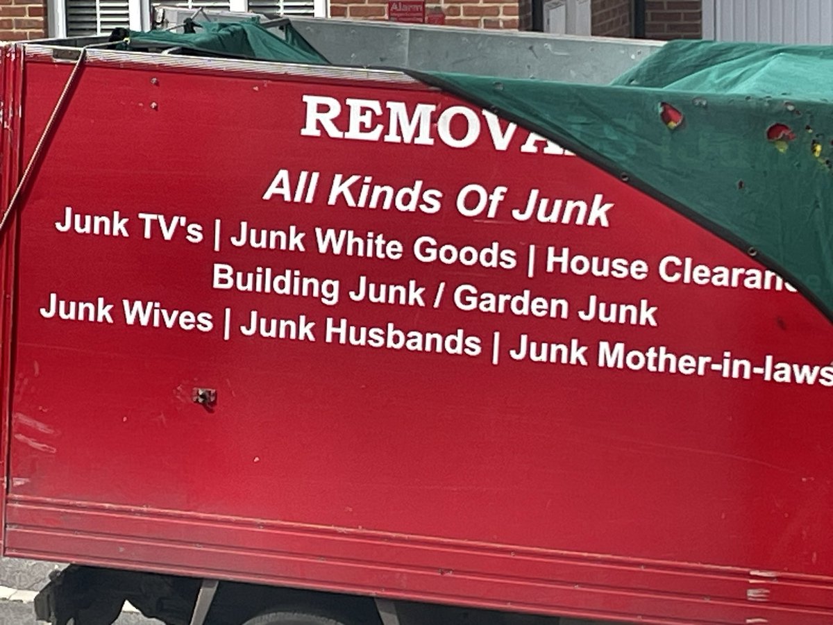 When your husband is looking after you post-op and this van pulls up outside the house 😳 😂 #junkwives