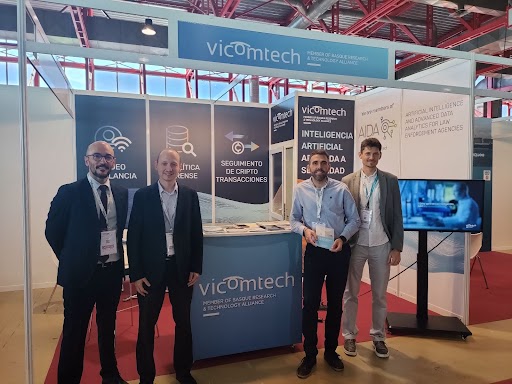 Vicomtech's tweet photo. 💥Estamos en @TECNOSEC_Madrid !
Congreso de Altas Tecnologías de #Seguridad e #Inteligencia
📢Te estamos esperando en el stand E22! 
No te pierdas este evento único
📌Pabellón de Cristal, Madrid
#TECNOSEC #TecnosecMadrid #Tecnosec2023 https://t.co/WN2vnpjAbW