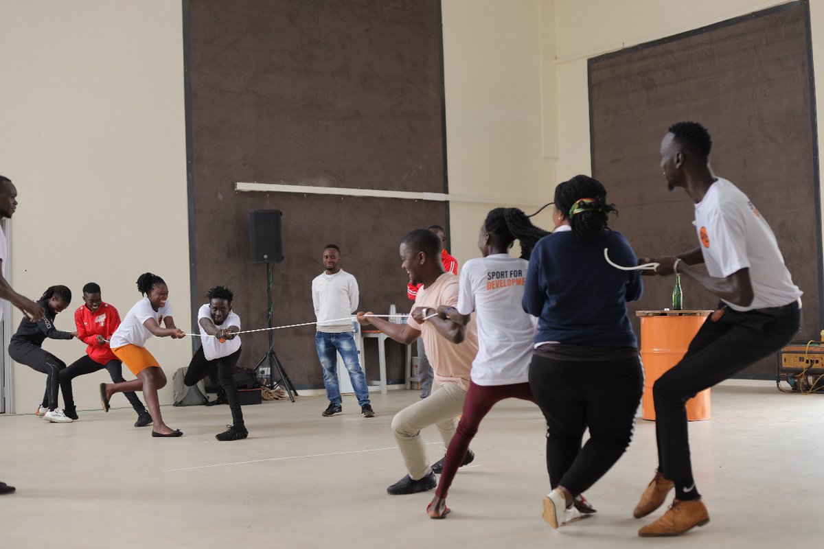 tbf_ug's tweet photo. The energy is high and the stakes are even higher as our youths battle it out in a game of tug of war. Who will emerge victorious?
#GameUpForChange
#SFDWeek https://t.co/6n46m6tgXy