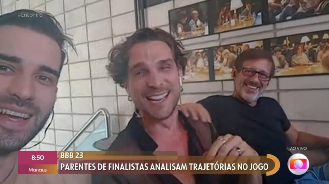 Igor, marido da Aline, Kakau pai da Bruna, e Lucas irmão da Amanda juntos!!!