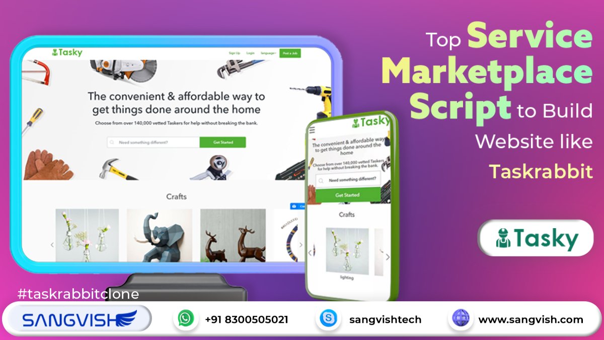 SangVishTech's tweet image. Top Service Marketplace Script to Build Website like Taskrabbit
More Details: sangvish.com/taskrabbit-clo…
#taskrabbitclone #OnDemand #Services #marketplace #business #sangvish #P2P #tasky