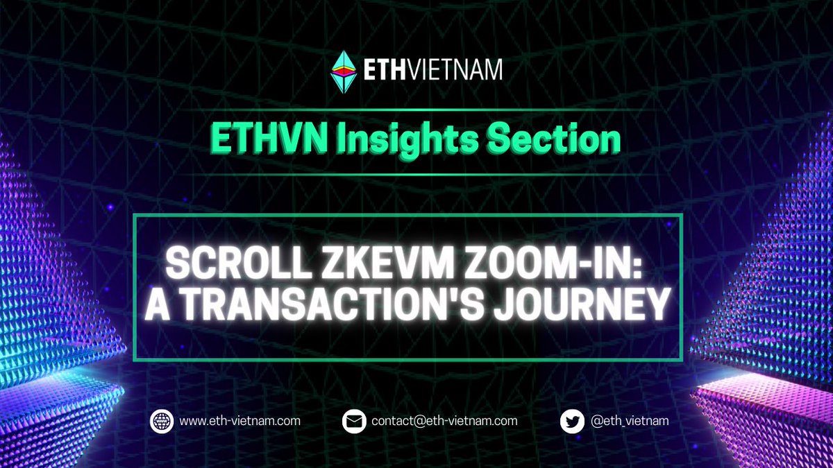 ✨ Scroll zkEVM Zoom-in: A transaction's journey ✨

‼️ So what exactly happens when you create a transaction on a zkEVM?

(More 🧵👇🏻)