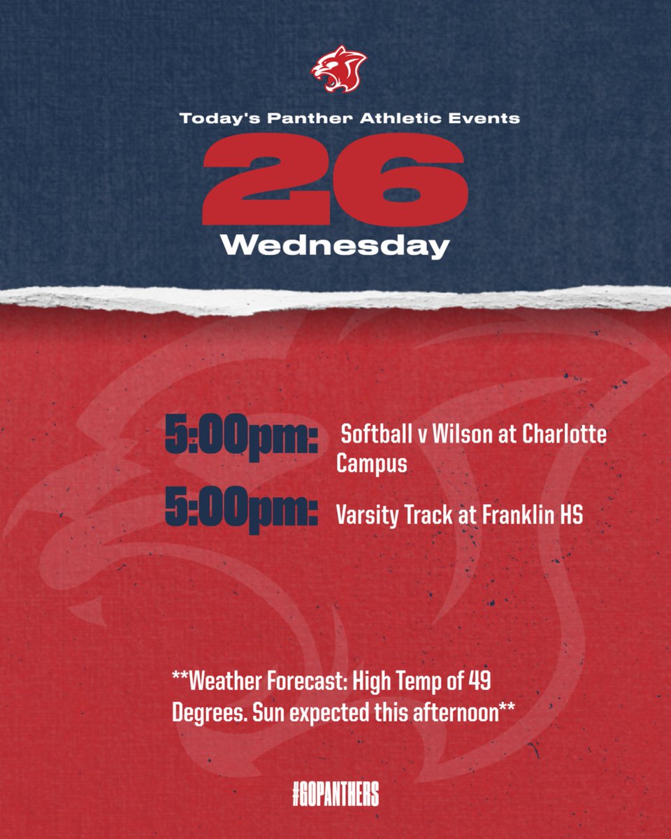 RCSDNE's tweet photo. Hope the rain stays away! #GOPANTHERS https://t.co/NhvGnjiyZh