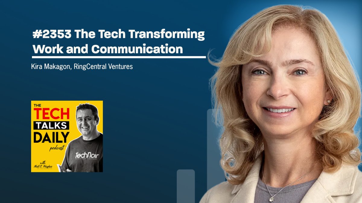 NeilCHughes's tweet photo. Tech Talks Daily: @kiramakagon Chief Innovation Officer @RingCentral joins me in a thought-provoking conversation as we explore the future of work through the role of technology in communication and collaboration solutions. https://t.co/lPr8u3vyxt https://t.co/wBxQnorCvJ