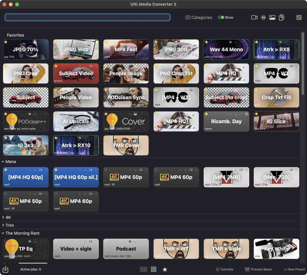 ulti_media's tweet photo. Today we've been busy improving the performance of https://t.co/I7NiznXSYT Converter 2: now the interface is much, much, much more responsive if, like us, you have tons of presets!
https://t.co/lASGOmez3g
The Swiss army knife for media conversion!
#FCP #FCPX #FinalCutPro https://t.co/m9g1vpjgW9