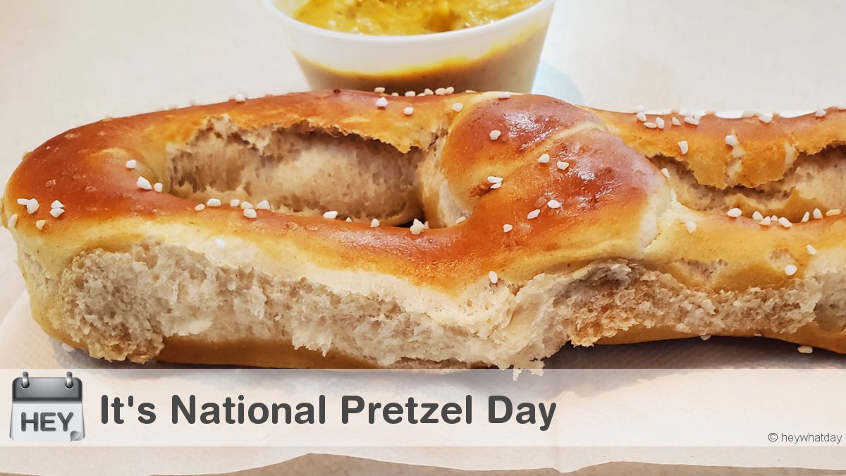 It's National Pretzel Day! 
#NationalPretzelDay #PretzelDay #Pretzel