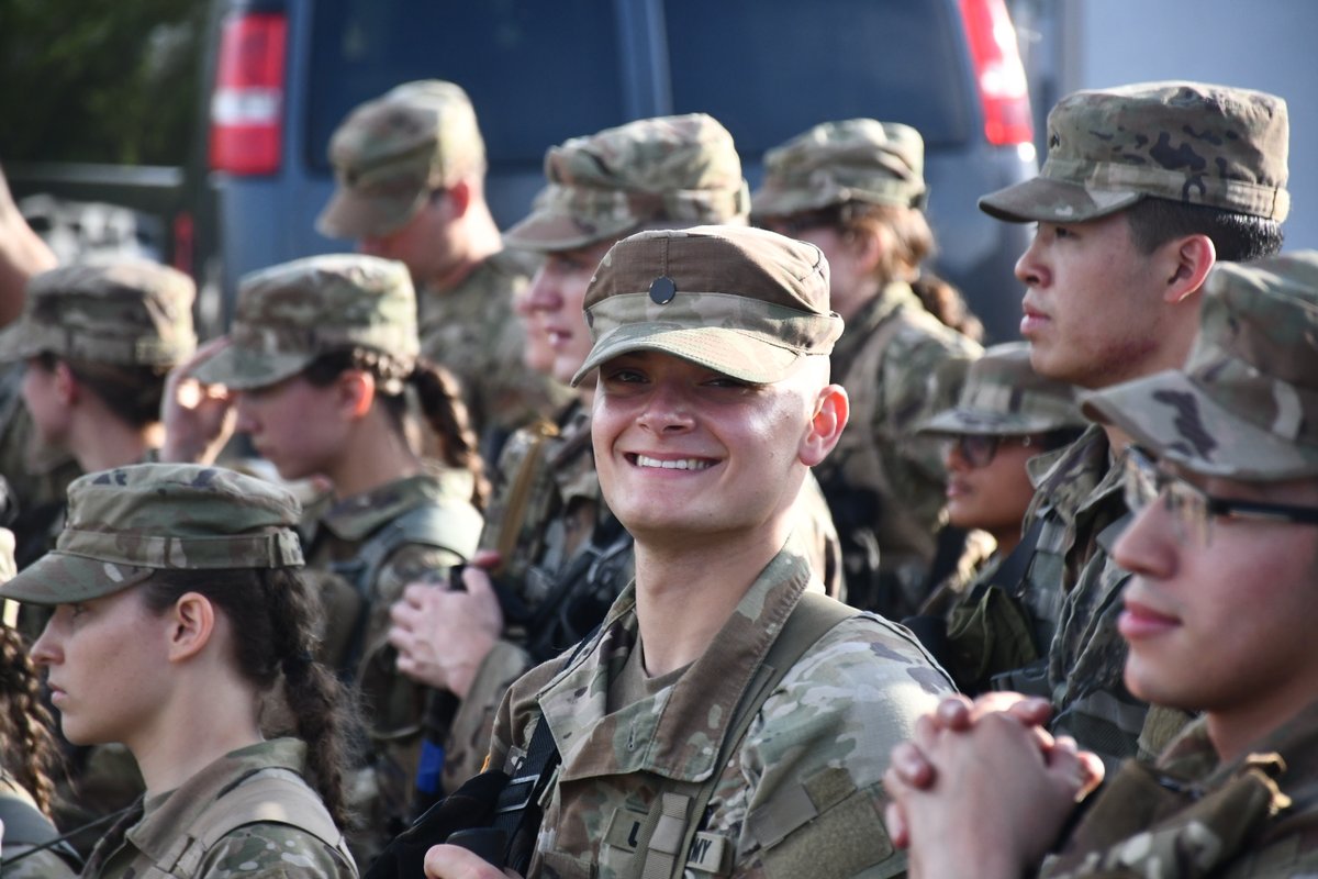 MoStateArmyROTC's tweet photo. The Bear Battalion recently traveled to Fort Leonard Wood where we participated amongst 7 different schools to put together a joint FTX. This was day 1 of a 4 long day FTX consisting of multiple missions being led by MSIIIs.  Way to lead from the front cadets!🐻

#armyrotccadet https://t.co/UYF6PhEGFZ