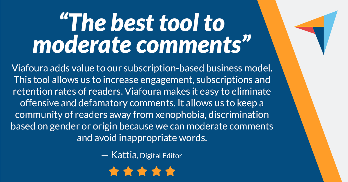 viafoura's tweet photo. Making our customers successful is what it's all about for Viafoura.
Let's keep increasing engagement, subscriptions and reader retention!
Learn more: https://t.co/uWIcJSk0hT https://t.co/PX8eL7mQnu