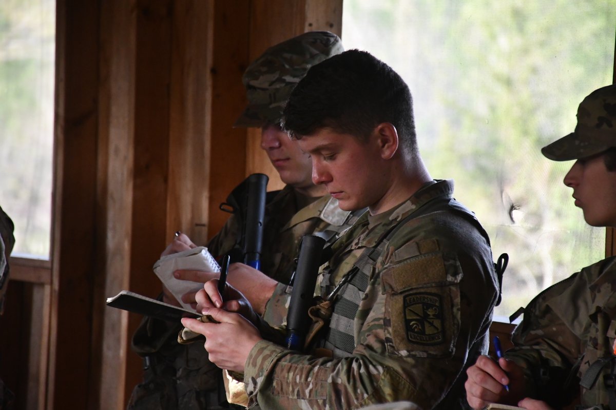 MoStateArmyROTC's tweet photo. The Bear Battalion recently traveled to Fort Leonard Wood where we participated amongst 7 different schools to put together a joint FTX. This was day 1 of a 4 long day FTX consisting of multiple missions being led by MSIIIs.  Way to lead from the front cadets!🐻

#armyrotccadet https://t.co/UYF6PhEGFZ