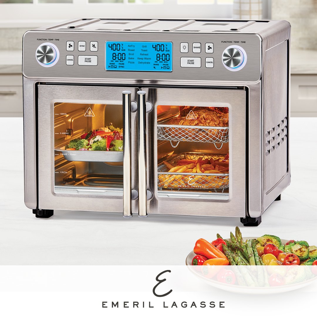 EmerilEveryday's tweet photo. The Emeril Lagasse Dual-Zone AirFryer Oven allows you to cook entire meals -exactly the way you want.

Visit 🔗 to purchase https://t.co/oCWZmycxPR

#EmerilEveryday #Bam#HomeChef #AirFryer #DualZone https://t.co/tQeaTLIQ44