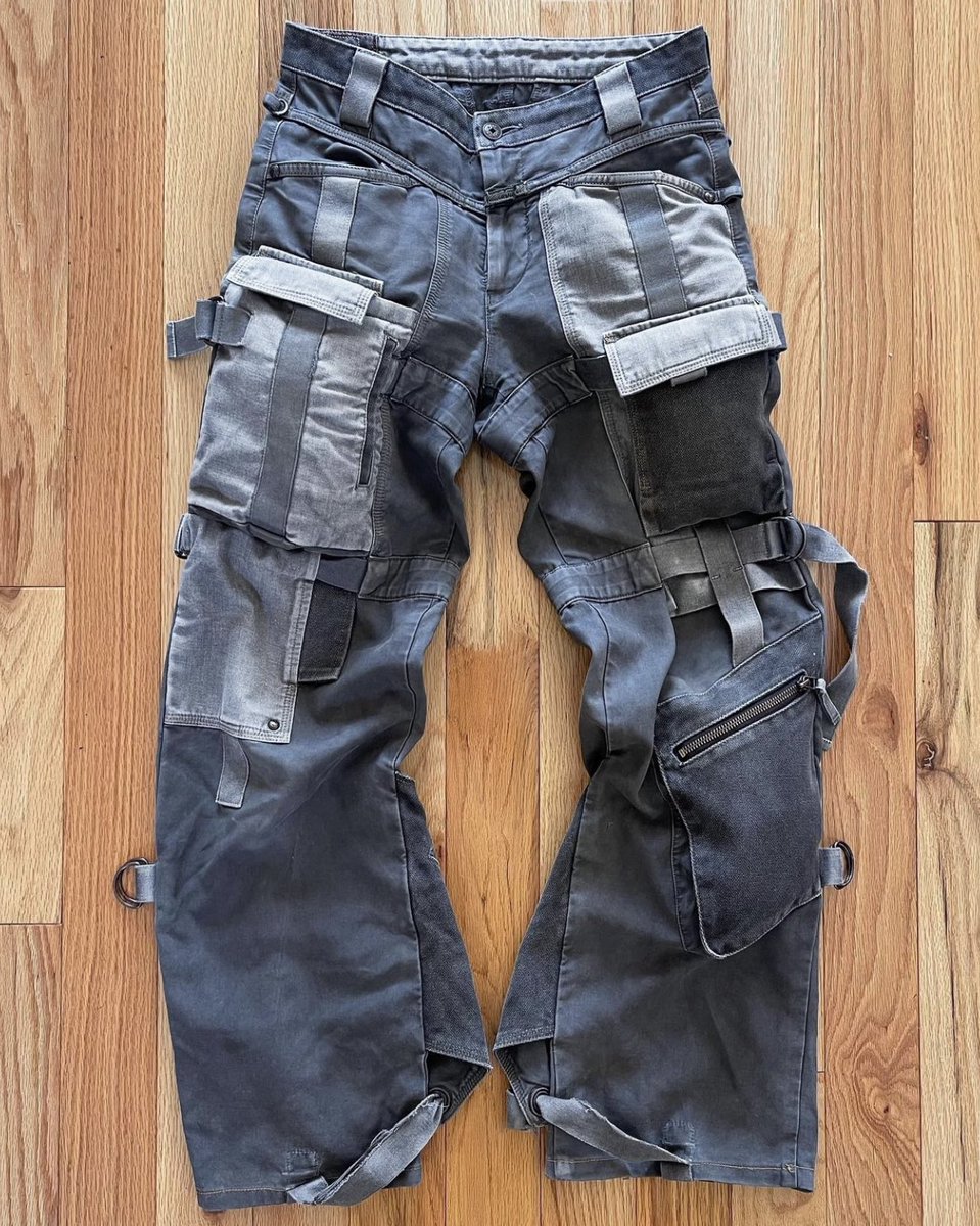 Marithe François Girbaud 'Parachute Bondage Strap' Cargo Pants (2000)