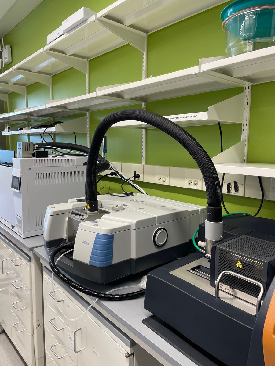 mornekmse's tweet photo. Heated transfer line installation is complete, which enables simultaneous DSC/TGA/FTIR/GC/MS data acquisition in a single shot. Thanks to the DURIP grant and Prog. Mng. Dr. Mitat Birkan for making the acquisition of these instruments possible. #Purdue #Energetics #Zucrow #DURIP https://t.co/GrXD7qU7pa