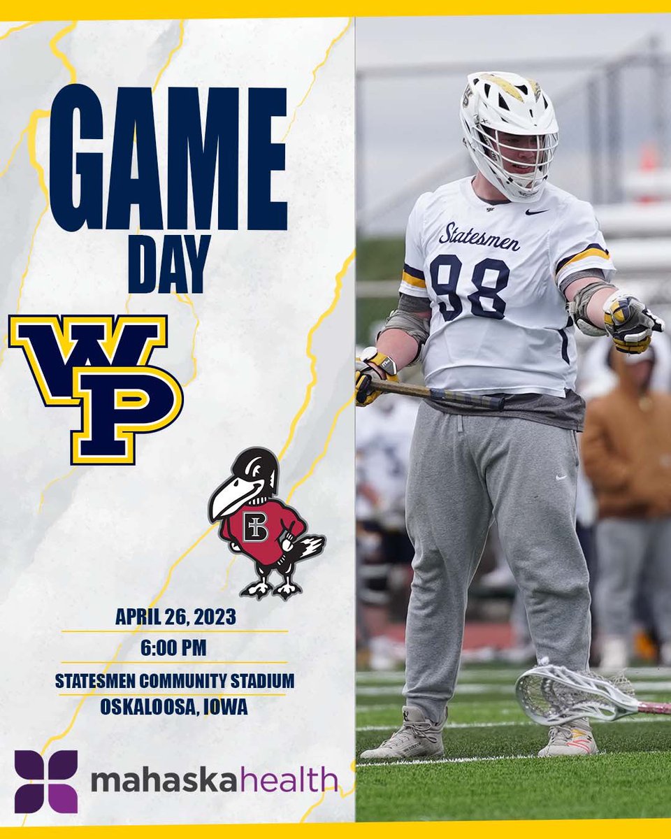 🥍Benedictine 
📍Statesmen Community Stadium 
⏰6:00 PM
💻 statesmenathletics.com/statesmen-spor…
📊 statesmenathletics.com/sports/mlax/20…