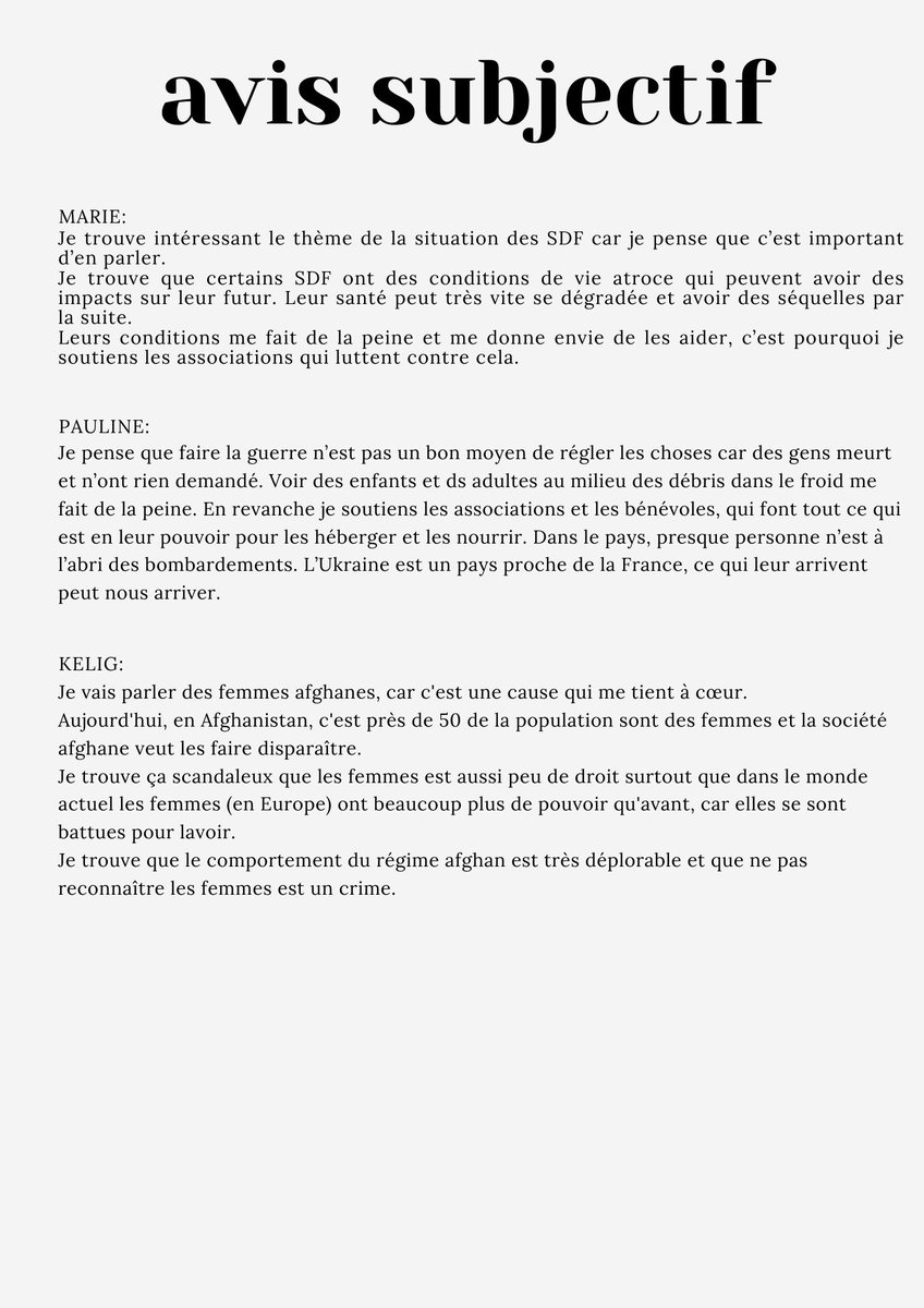 4eFantastiques's tweet photo. Kélig, Marie et Pauline, journalistes en herbe proposent dans leur journal " Baker news " une réflexion sur les SDF. #SDF #journalist #pedagogy https://t.co/CXW8Hv9Tce
