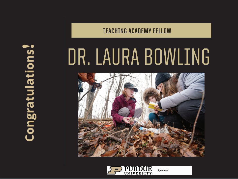 Congratulations Dr. Laura Bowling. Well deserved!