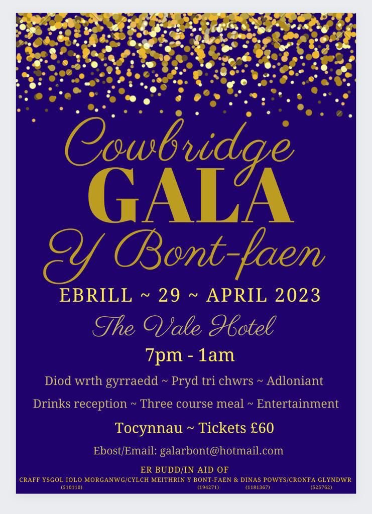 Ymunwch â ni ar Ebrill 29  i godi arian i Ysgol Iolo Morganwg a Chylchoedd Meithrin y Fro Morgannwg .Join us on April 29th to raise funds for Ysgol Iolo Morganwg and the Cylchoedd Meithrin in the Vale of Glamorgan🌟 tickets galarbont@hotmail.com <a href="/ysgoliolo/">Ysgol Iolo Morganwg</a> <a href="/YGBroMorgannwg/">Ysgol Y Fro-Uwchradd</a>
