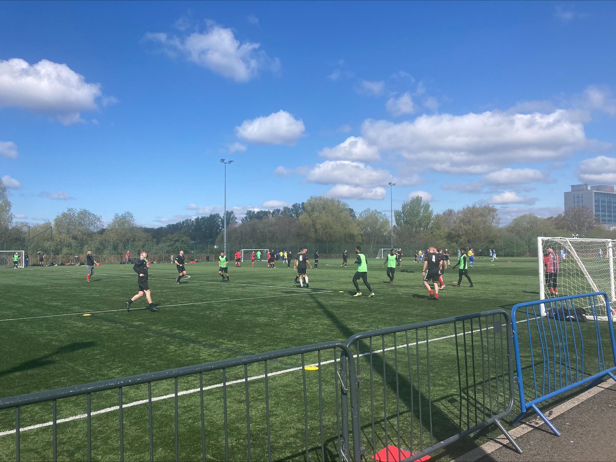 SMHWFootball's tweet photo. Another busy day of games for all of our teams back in league action at Nethercraigs in Glasgow yesterday supported by our Ambassador @MichaelWeir9 โ well done everyone who took part ย #tacklingstigma #supportingrecovery @ScottishPara @ScottishFA_dis https://t.co/H2NiP5ebyk