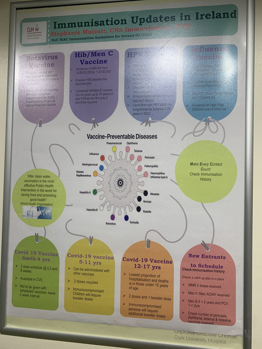 Congratulations to Stephanie Mulcair our vaccination CNS raising awareness of the importance of vaccinations in preventing disease and protecting life during European immunisation week! 💉