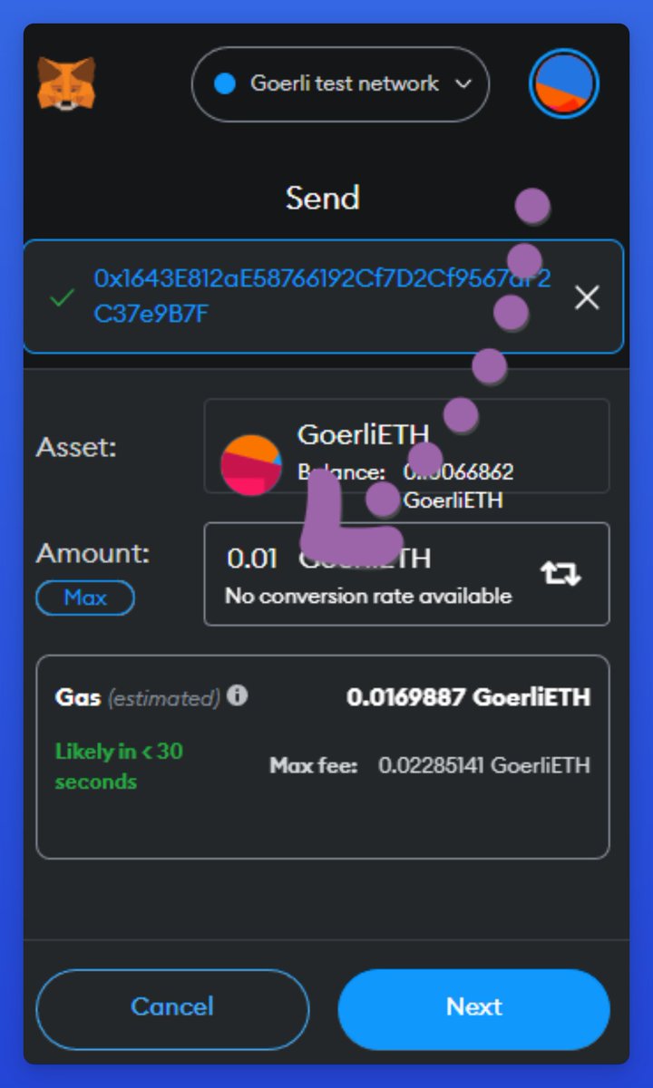 Leshka.eth ⛩ on Twitter "• Next, send some ETH on this address
