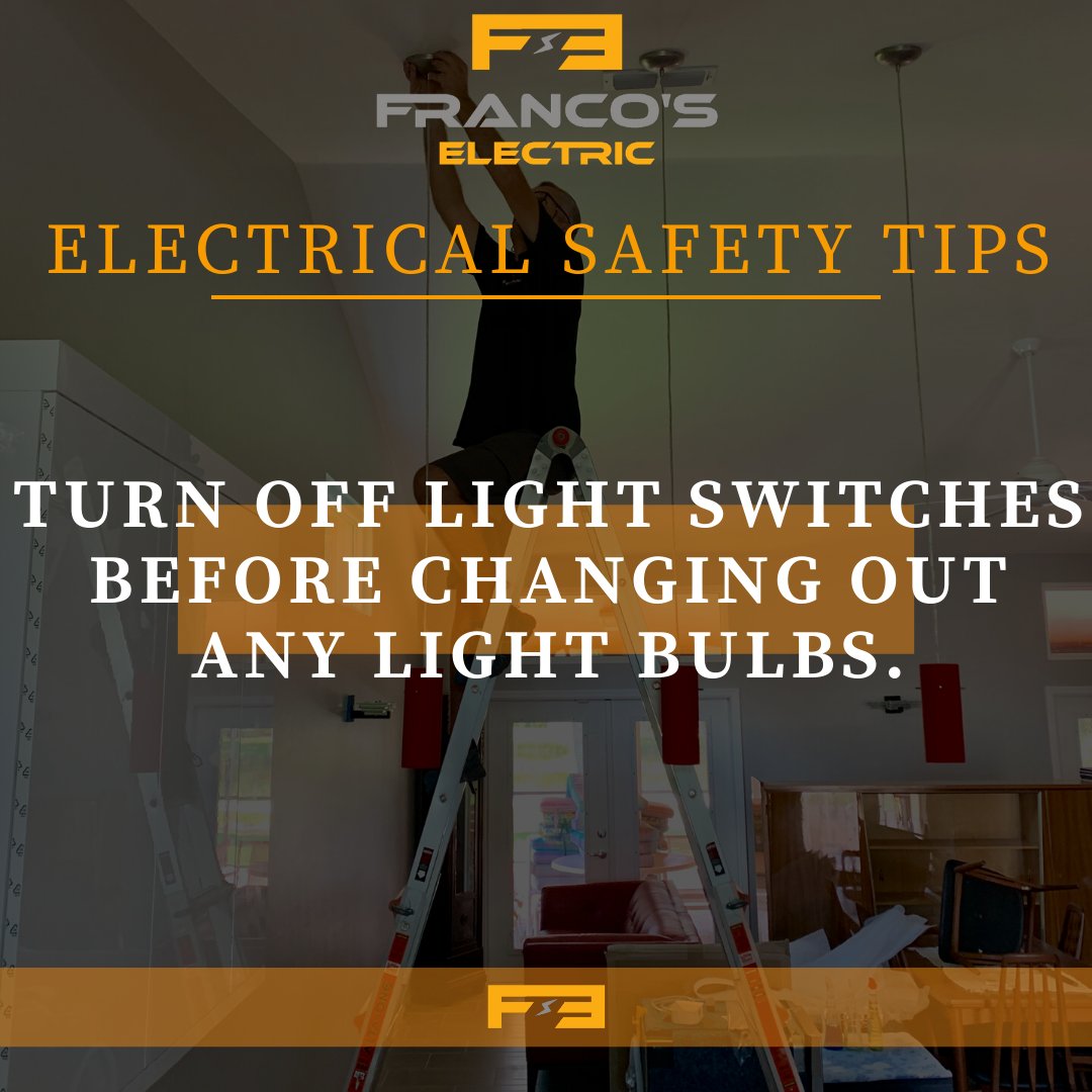 Make sure the light switch is in the off position before attempting to change the light bulb. If you don’t, you may be in for a nasty shock.  #networking #work #success #tips #smallbusiness #letswork
