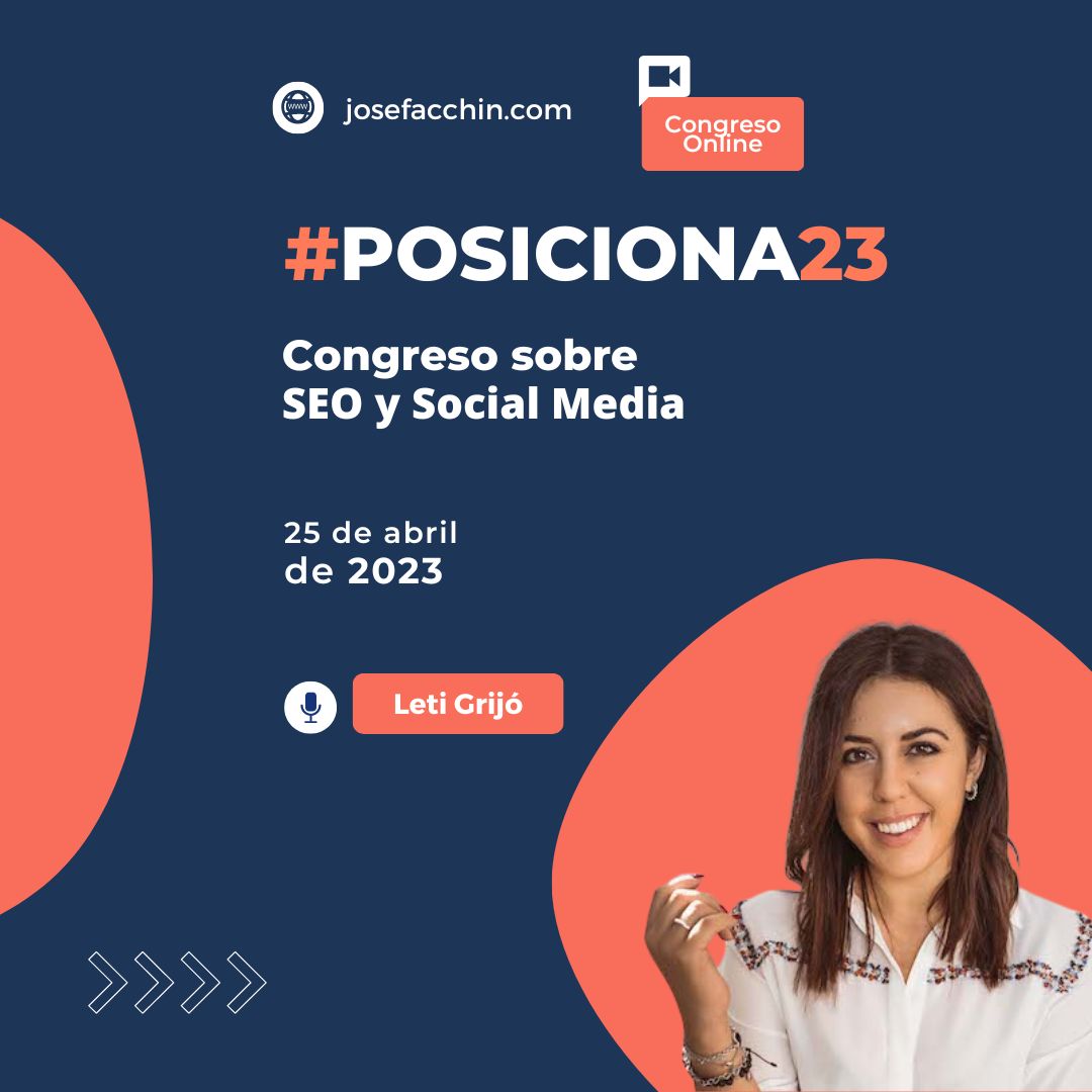 Próxima ponente en #Posiciona23 >
<a href="/Letigrijo/">Leti Grijó</a> > Especializada en Marketing Digital y #Eventos.

Hablará sobre > "Errores que debes evitar en tu estrategia de #TikTok con tu negocio"

#marketing #SEO #posicionamiento
