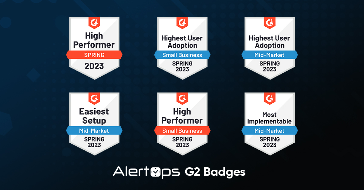 AlertOps's tweet image. It&apos;s a great honor to be recognized once again. @G2dotcom has awarded us with 6 badges in their Spring 2023 report! 💪
 
#G2Leader #G2Spring #Alerting #IncidentManagement