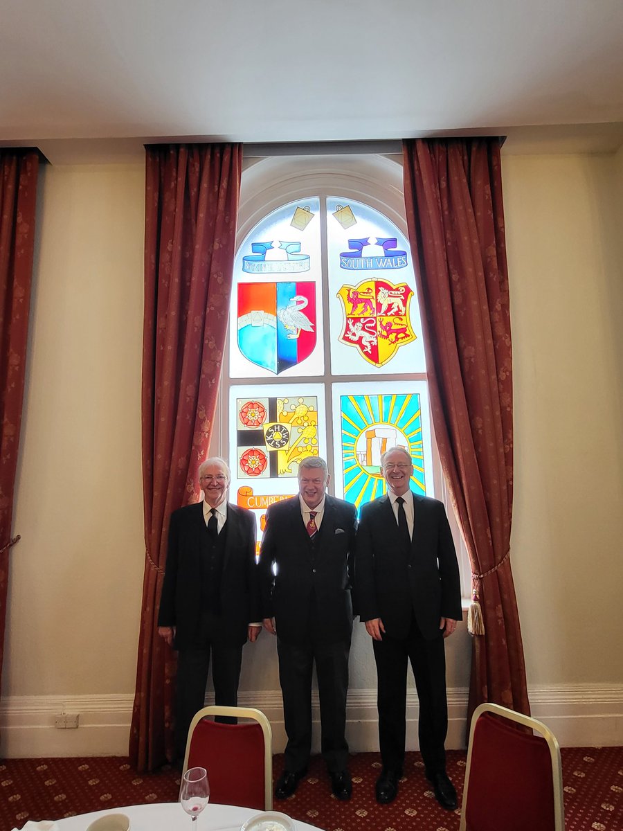 Today I have pleasure in announcing my Provincial Wardens for the ensuing year. As Senior Warden W Bro Jim Griffiths. And as Junior Warden W Bro Duncan Kennedy. The Province wishes them well.