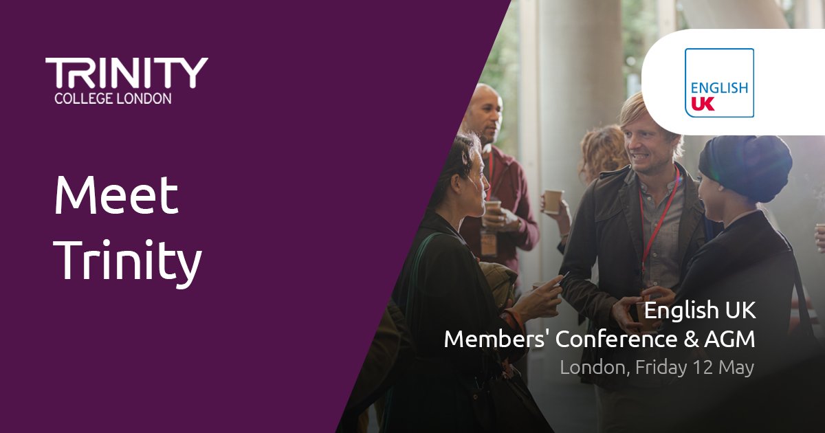We're excited to be exhibiting at the #EnglishUK Members’ Conference and AGM in London on Friday, 12 May. Our team will be available throughout the day to discuss how English UK member schools can work with us. Learn more: hubs.la/Q01MNh0q0

#Conference #UKELT #ukintled