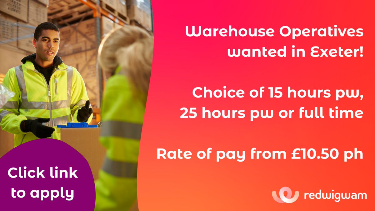 redwigwam's tweet photo. Have you been looking for Warehouse work? Redwigwam has you covered with 100s of jobs all over the nation - check out the link in their Bio for more info #smallbizowner #jobs #Warehousejob #changingworkforgood https://t.co/QBxApnn4k8