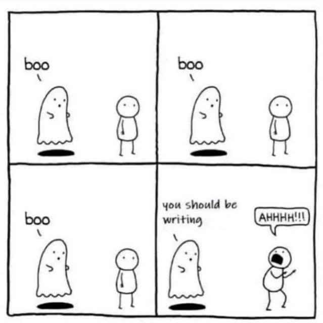 #Boo What scares writers. 👻 #scary #youshouldbewriting